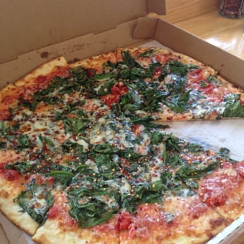 Sweet Tomatoes Pizza - Spinach leaf pizza with cheese - Pizza Near Me - Needham, Massachusetts