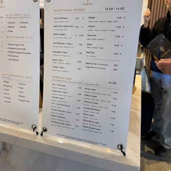 Haraz Coffee House - Specialty coffee menu - Coffee & Tea Near Me - San Francisco, California
