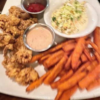 Bistro V - Fried Oyster Plate - New American Near Me - Vestavia Hills, Alabama Bistro V - Fried Oyster Plate - New American Near Me - Vestavia Hills, Alabama