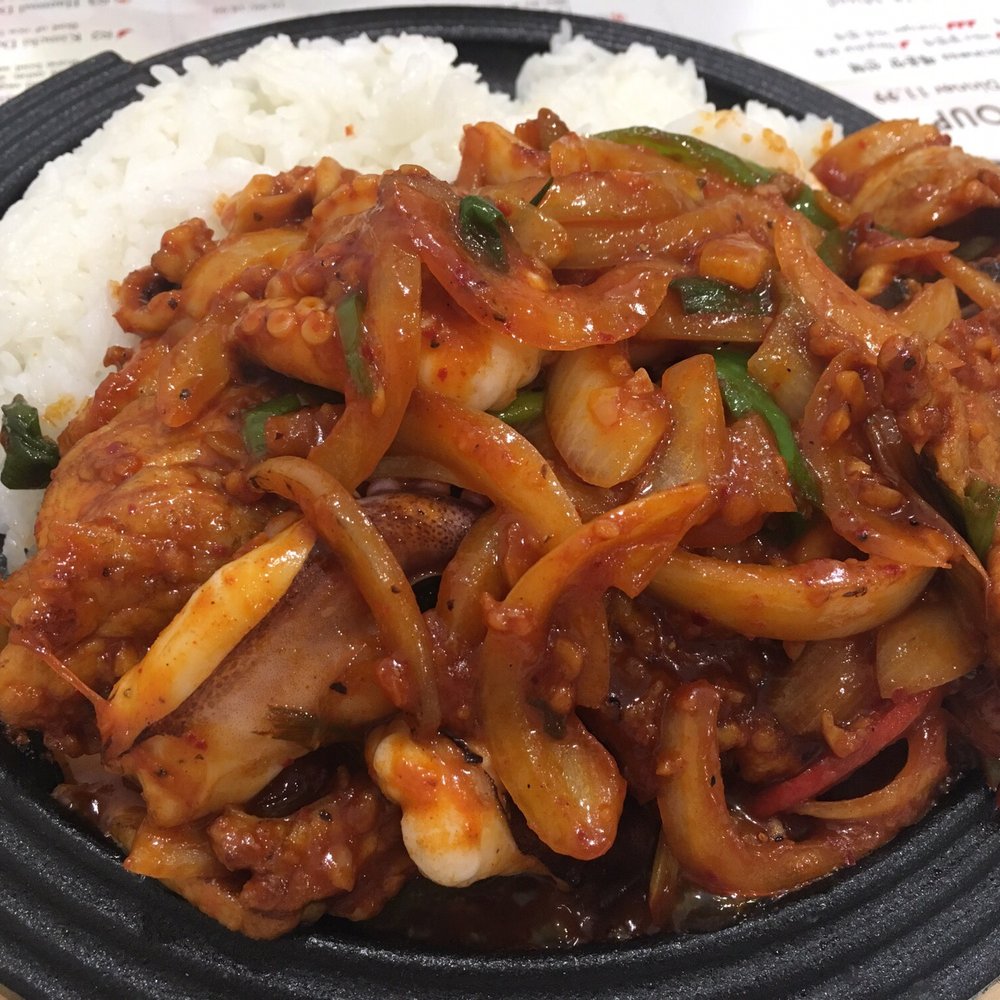 Myung Ga Tofu and BBQ - Jjugumi Samgyup Chulpan Dupbap - Korean Near Me - Closter, New Jersey
