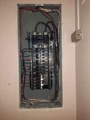 Electric panel repair and installation - Electric Panel Repair
Diagnosis: Identify issues such as tripped breakers, flickering lights, or unusual noises.
Safety Precautions: Turn off the main power supply before starting any repair work.
Component Inspection: Check for damaged breakers, loose connections, or signs of corrosion.
Replacement: Replace faulty breakers or components with compatible parts.
Testing: After repairs, test the panel to ensure all circuits are functioning correctly.
Documentation: Record any changes or repairs made for future reference.
Electric Panel Installation
Planning: Determine the electrical load requirements and select an appropriate panel size.
Permits and Codes: Obtain necessary permits and ensure compliance with local electrical codes.
Location: Choose a suitable location that is accessible and free from moisture or obstructions.
Mounting: Securely mount the panel to a wall or other stable surface.
Wiring: Connect the main power supply and individual circuits to the panel.
Grounding: Ensure proper grounding to prevent electrical hazards.
Labeling: Clearly label each circuit for easy identification.
Inspection: Have the installation inspected by a qualified electrician or local authority.
Testing: Conduct a thorough test to ensure all circuits are operational and safe.