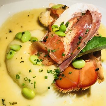 Gary Danko - Roasted Maine lobster with potato purée, blood orange, edamame and basil - New American Near Me - San Francisco, California Gary Danko - Roasted Maine lobster with potato purée, blood orange, edamame and basil - New American Near Me - San Francisco, California