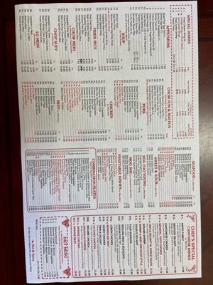 Menu photo 1 One China Apex, NC Menu photo 1 One China Apex, NC
