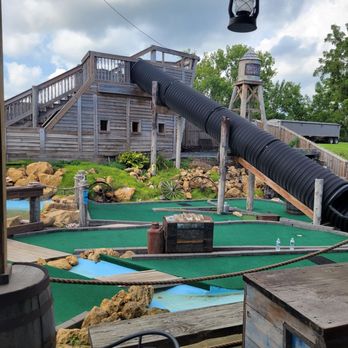 The Ice Cream Derby - The slide in the mini golf course. - Mini Golf Near Me - Delmar, Iowa The Ice Cream Derby - The slide in the mini golf course. - Mini Golf Near Me - Delmar, Iowa