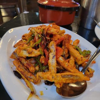 J-Bistro - Hot and Spicy Eggplant Strips (香辣茄子) - Chinese Near Me - Atlanta, Georgia J-Bistro - Hot and Spicy Eggplant Strips (香辣茄子) - Chinese Near Me - Atlanta, Georgia