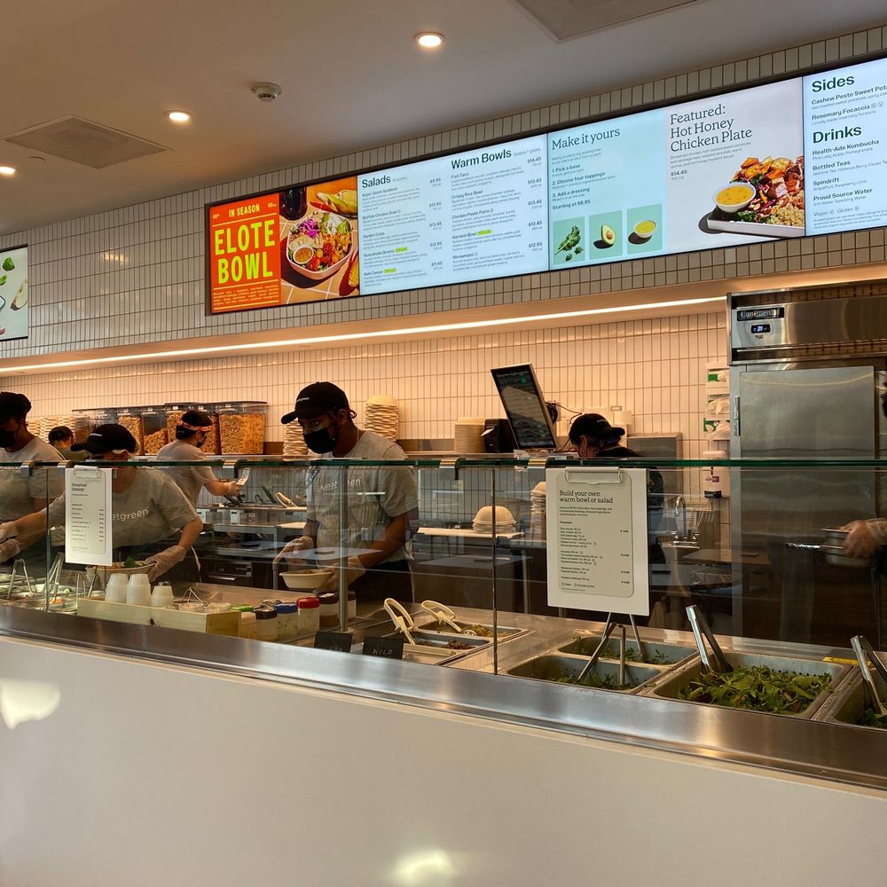 sweetgreen - Healthy Salads, Wraps, and Bowls - Inside - Salad Near Me - Manhattan Beach, California sweetgreen - Healthy Salads, Wraps, and Bowls - Inside - Salad Near Me - Manhattan Beach, California