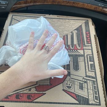 Cucinella's - To go taking up whole lap - Pizza Near Me - West Columbia, South Carolina