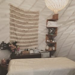 This is a magical space- the lighting and aromatherapy and faux fur rug and the softest sheets ohh my!!! Pure heaven!!!