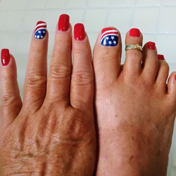 Glossy Nails and Spa - My right hand and left foot - Nail Salons Near Me - Sandusky, Ohio Glossy Nails and Spa - My right hand and left foot - Nail Salons Near Me - Sandusky, Ohio
