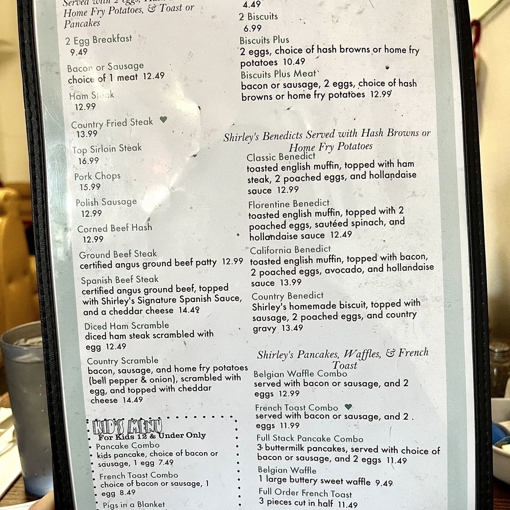 Shirley's Kitchen - Menu December 2022 - Diners Near Me - La Mesa, California Shirley's Kitchen - Menu December 2022 - Diners Near Me - La Mesa, California