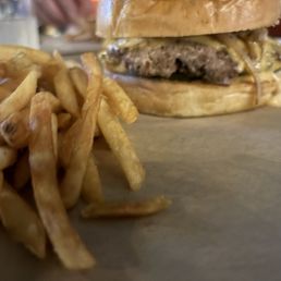 Very good burger and fries