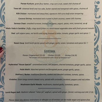 Bombay To Burgh - Menu as of March 2023 - Indian Near Me - Pittsburgh, Pennsylvania Bombay To Burgh - Menu as of March 2023 - Indian Near Me - Pittsburgh, Pennsylvania