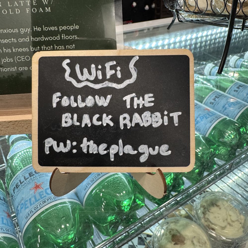 The Black Rabbit - wifi password - Bookstores Near Me - Clermont, Florida The Black Rabbit - wifi password - Bookstores Near Me - Clermont, Florida