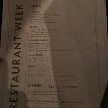 Morton's The Steakhouse - Restaurant Week - 3 course meal $55.00 - Steakhouses Near Me - Burbank, California Morton's The Steakhouse - Restaurant Week - 3 course meal $55.00 - Steakhouses Near Me - Burbank, California