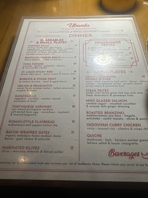 Menu photo 1 Ubuntu San Juan Capistrano, CA Menu photo 1 Ubuntu San Juan Capistrano, CA