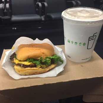 Shake Shack - Single Shackburger and B&W Shake - Burgers Near Me - Jamaica, New York