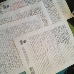 Here's an example of the detailed notes left by Janet and her Lucky Buddy crew. We  them!