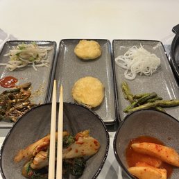 Kim chew with my meal. Yum!
