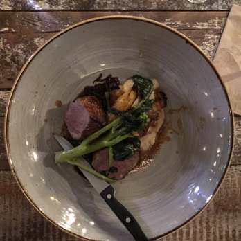Made in Belfast - PAN SEARED RUMP (SERVED PINK) CONFIT LAMB & POTATO GRATIN, LOCAL VEG, CARAMELISED ONION PURE - British Near Me - Belfast, BFS