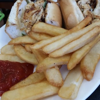 Robert's Restaurant - Chicken Philly with fries, my sister said she felt it a little dry/bland - Breakfast & Brunch Near Me - Dania, Florida Robert's Restaurant - Chicken Philly with fries, my sister said she felt it a little dry/bland - Breakfast & Brunch Near Me - Dania, Florida