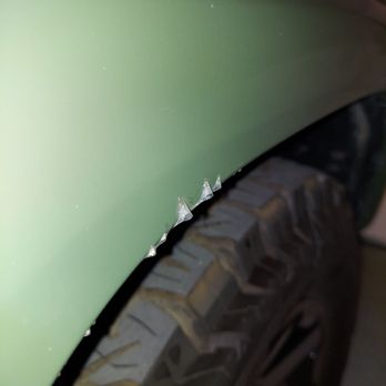 ATD Window Tinting and Graphics - Bubbling on side fender - Graphic Design Near Me - Las Cruces, New Mexico