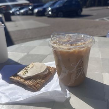 Light Heart Coffee - Iced brown sugar latte and pop-tart like date pastry, so yummy! - Coffee & Tea Near Me - Scottsdale, Arizona