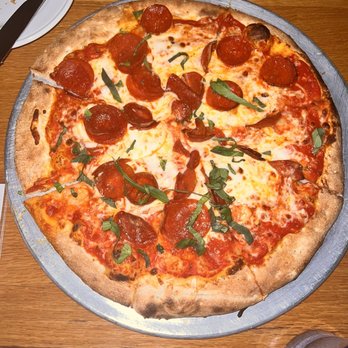 Industry Kitchen - Pepperoni pizza - American Near Me - New York, New York Industry Kitchen - Pepperoni pizza - American Near Me - New York, New York
