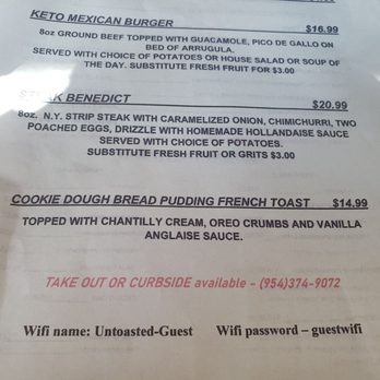 Untoasted - April's special - Breakfast & Brunch Near Me - Hallandale Beach, Florida Untoasted - April's special - Breakfast & Brunch Near Me - Hallandale Beach, Florida