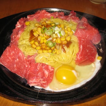 Pepper Lunch USA - Beef Yakisoba Noodles BEFORE - Teppanyaki Near Me - Milpitas, California
