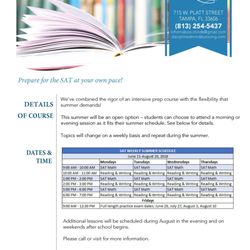 Disciplined Minds Tutoring - Summer SAT Prep