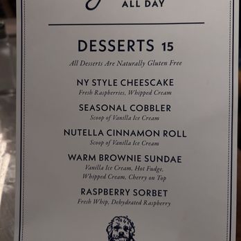 Jack's All Day - Dessert menu we had the brownie and vanilla ice cream enough for 2 very yummy - New American Near Me - New York, New York Jack's All Day - Dessert menu we had the brownie and vanilla ice cream enough for 2 very yummy - New American Near Me - New York, New York