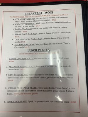 Menu photo 7 Taqueria El Corazon Texas City, TX