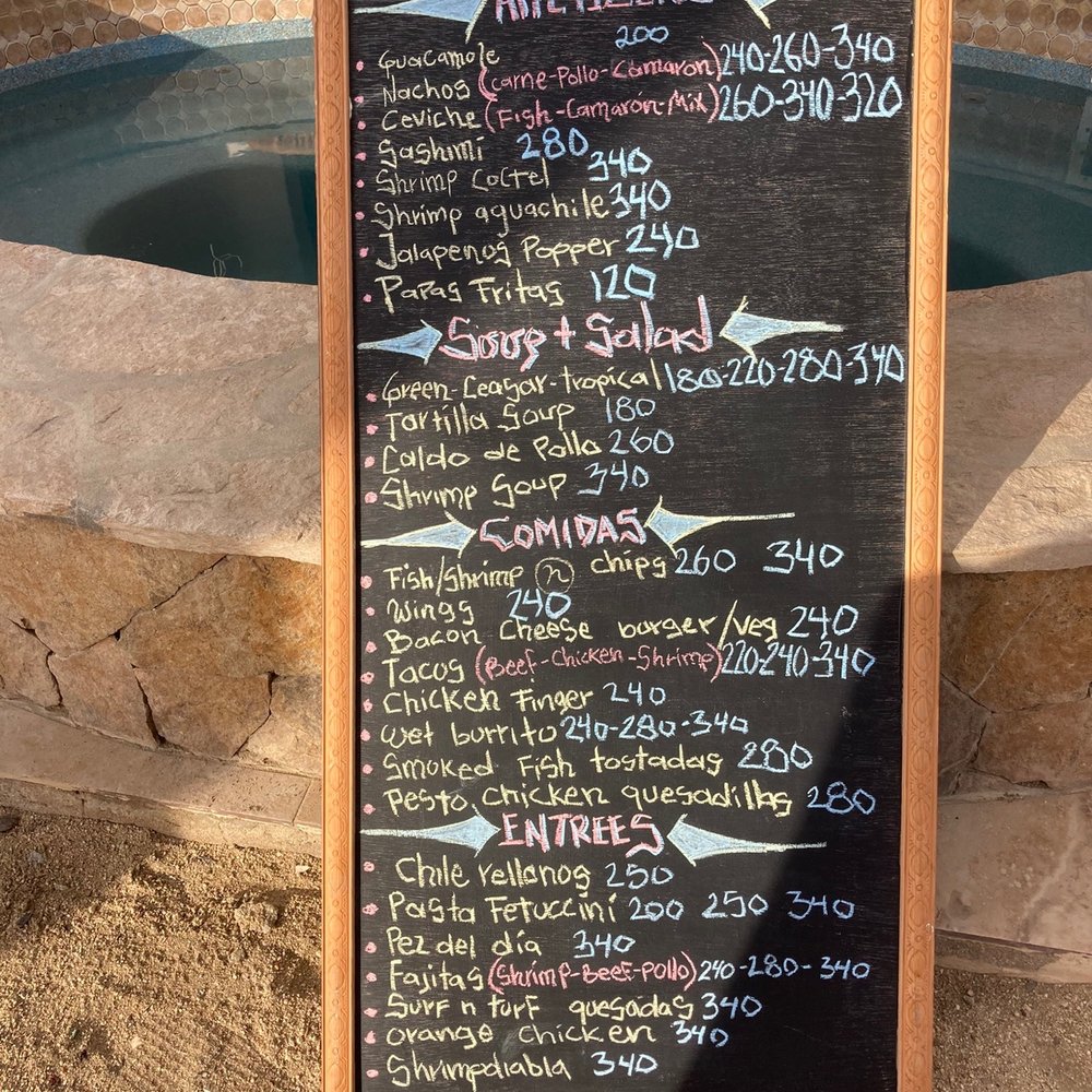 Sunset Restaurant - Menu - Seafood Near Me - El Pescadero, BCS Sunset Restaurant - Menu - Seafood Near Me - El Pescadero, BCS
