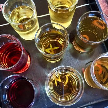 Ricker Hill Orchards - Tasting cider - Fruits & Veggies Near Me - Turner, Maine