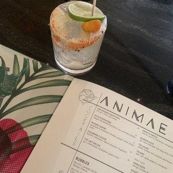 Animae - Menu, cocktail - Asian Fusion Near Me - San Diego, California