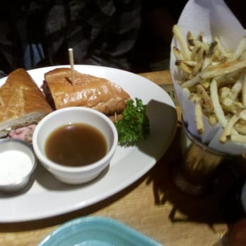 R+D Kitchen - 042411:  French Dip Sandwich w/side of Hand Cut Fries... - New American Near Me - Newport Beach, California