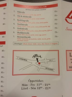 Menu photo 1 La Pizza Solna, AB
