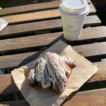 Lineage Coffee Roasting - Hot Latte & Cinnamon Bun Croissant - Coffee & Tea Near Me - Orlando, Florida Lineage Coffee Roasting - Hot Latte & Cinnamon Bun Croissant - Coffee & Tea Near Me - Orlando, Florida