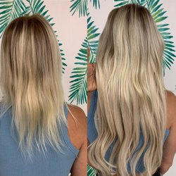 Just Extensions Miami - Hand tied weft see in install