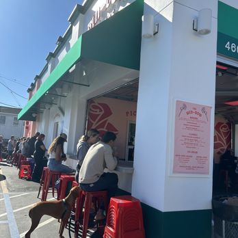 The Win-Dow Long Beach - seating around the outside of the restaurant - Burgers Near Me - Long Beach, California The Win-Dow Long Beach - seating around the outside of the restaurant - Burgers Near Me - Long Beach, California