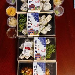 Baked Scallop Roll and California Roll Baked Scallop Roll and California Roll