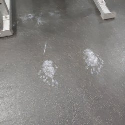 GoodLife Fitness - People, usually teenagers come in and make a mess, leave the weights on and leave it for others to clean up them and put their weights back.