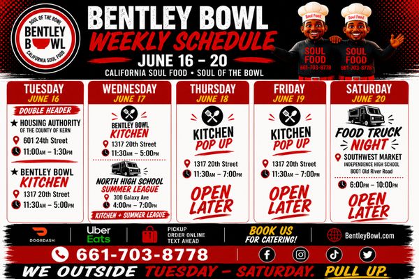 Menu photo 1 Bentley Bowl Bakersfield, CA Menu photo 1 Bentley Bowl Bakersfield, CA
