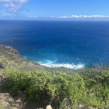Makapu'u Point Lighthouse Trail - Facing south, about halfway up - Hiking Near Me - Honolulu, Hawaii