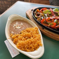 La Poblanita Restaurant - Rice and refried beans