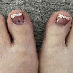French tip pedicure French tip pedicure