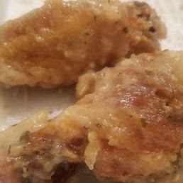 two pieces of fried chicken
