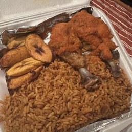 Chicken and rice with plantain!