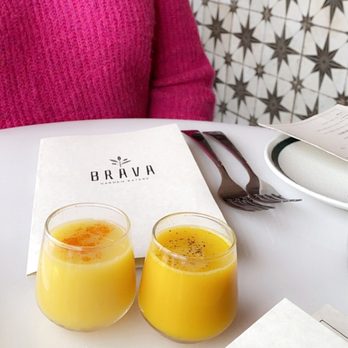 Brava Garden Eatery - Gold and vitamin c shot - Wine Bars Near Me - Pleasanton, California