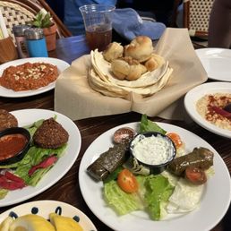 Mezza trio and hummus Mezza trio and hummus